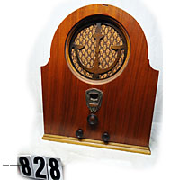 Antique cathedral tube radio image gallery from 1900s old wooden